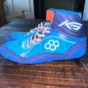 RUDIS KS TURBINE Wrestling Shoes / Boxing /  MMA Blue Size 5.5 See Description